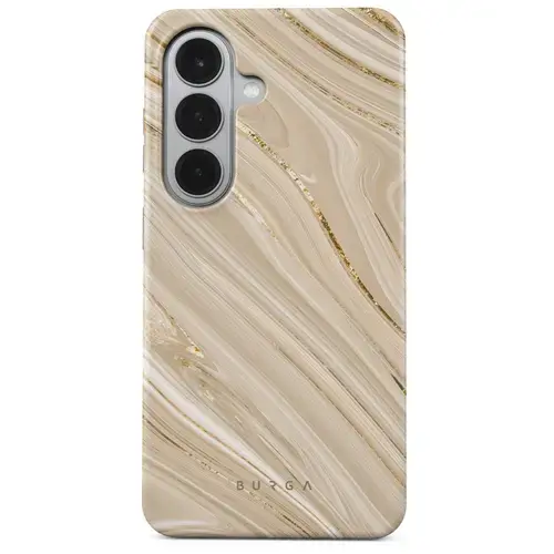 Husa telefon Burga Dual Layer Magnetic Full Glam pentru Samsung Galaxy S26 Plus (Bej)