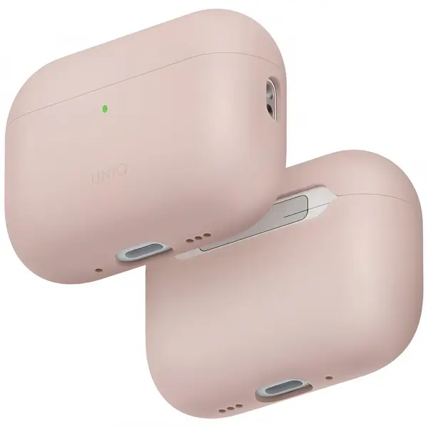 Husa UNIQ Lino pentru Apple AirPods Pro 3, Roz
