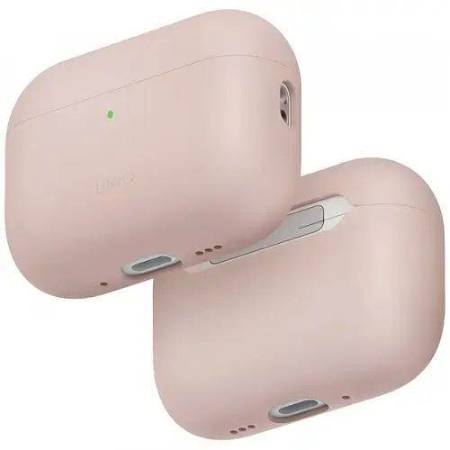 Husa UNIQ Lino pentru Apple AirPods Pro 3, Roz