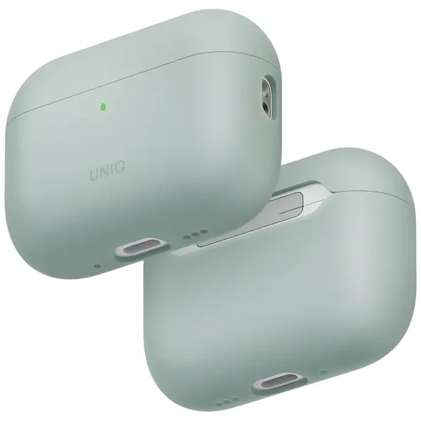 Husa UNIQ Lino pentru Apple AirPods Pro 3, Verde Menta