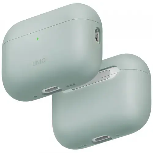 Husa UNIQ Lino pentru Apple AirPods Pro 3, Verde Menta