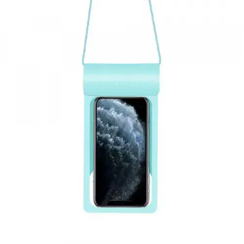 Husa Universala Waterproof pentru Telefon max. 6.8inch, Techsuit, TWC1, Turcoaz
