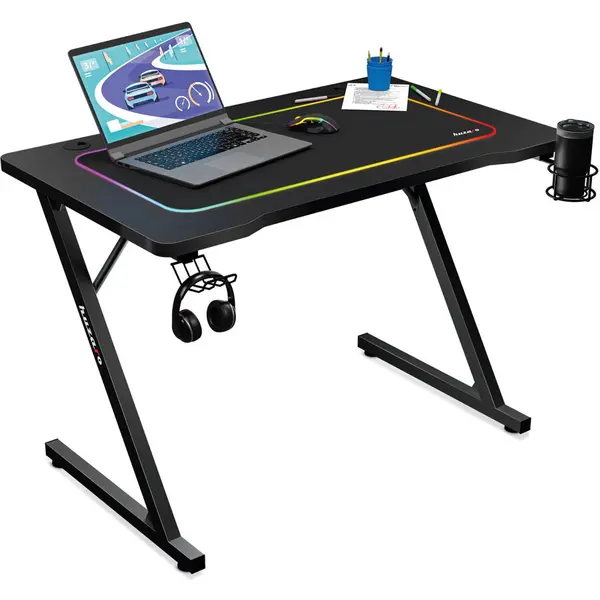 Huzaro Birou desk, gaming Huzaro Hero 1.8,100 x 60 cm, Negru