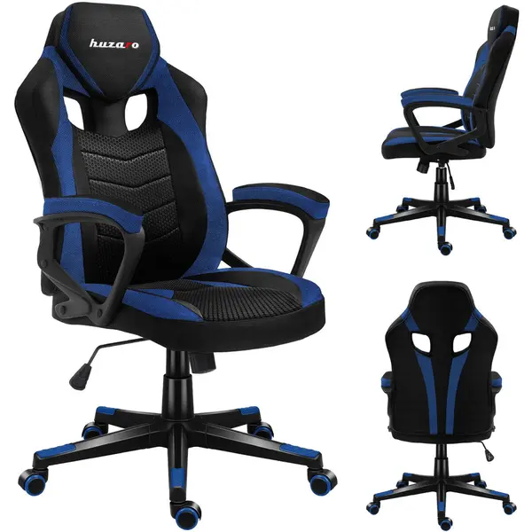 Huzaro Scaun Gaming Huzaro Force 2.5, Plasa, Albastru