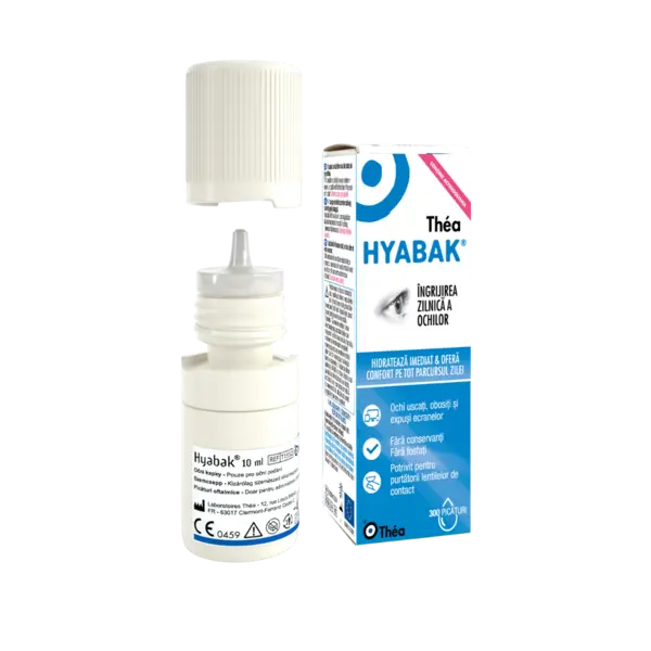 Hyabak solutie oftalmica 0.15%, 10ml, Thea