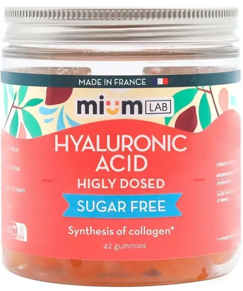 Hyaluronic Acid, 42 drageuri cu jeleu, Mium Lab
