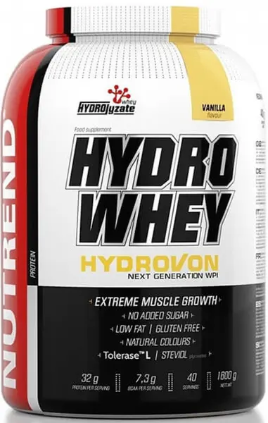 Hydro Whey, 1600 g, vanilie, Nutrend