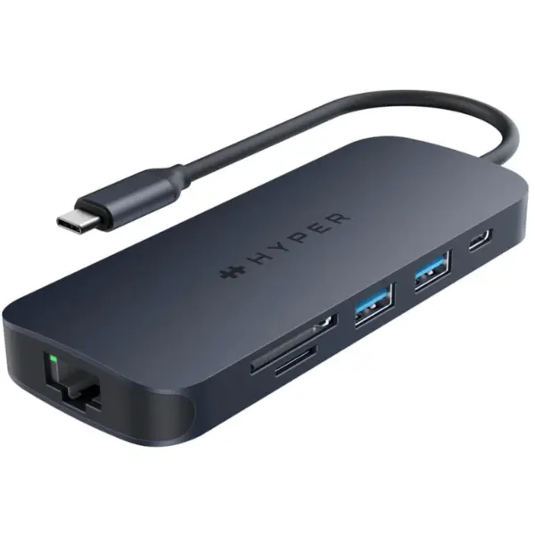 Hyper Hyper HyperDrive EcoSmart Gen.2 Universal USB-C 8-in-1 Hub w 140 W PD3.1 Power Pass-thru