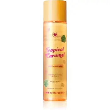 I Heart Revolution Tropical Caramel Body an Hair Mist spray parfumat pentru corp și păr