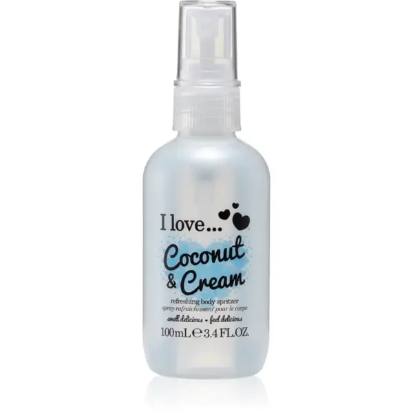 I Love Coconut & Cream spray de corp racoritor pentru femei 100 ml