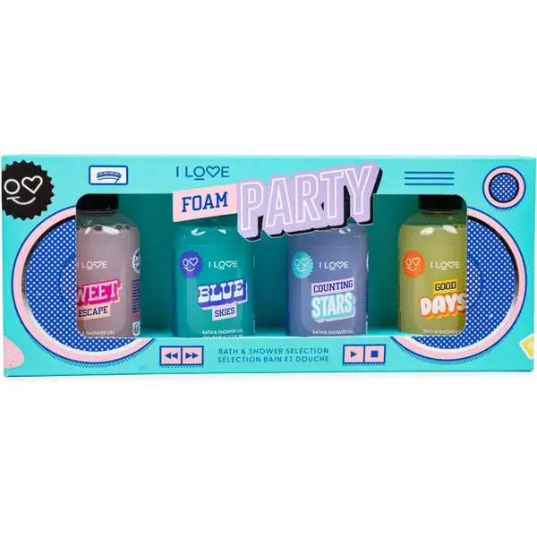 I Love Foam Party set cadou in dus
