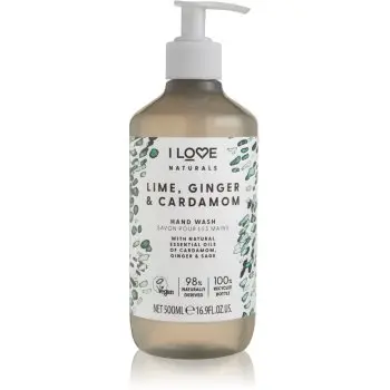 I Love Naturals Lime, Ginger & Cardamom Săpun lichid pentru mâini