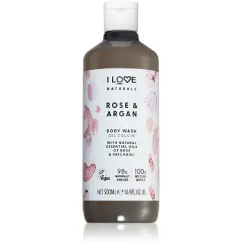 I Love Naturals Rose & Argan gel de dus imbatator cu aromă de trandafiri