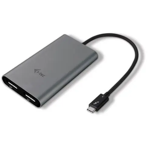 I-TEC Adaptor i-tec Thunderbolt 3 - 2x Display Port, Black