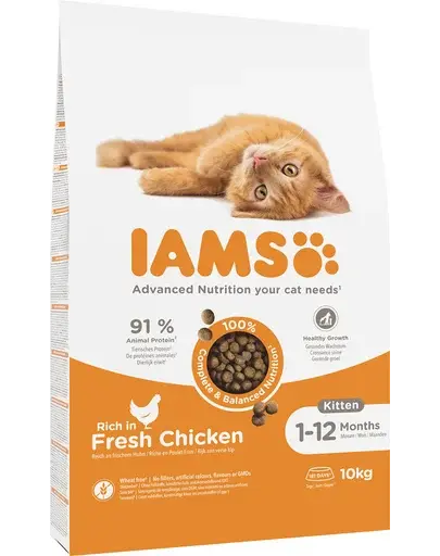 IAMS for Vitality Hrana uscata pentru pisoi, cu pui 10 kg