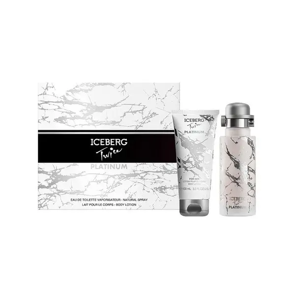 Iceberg Twice Platinum Set cadou pentru femei Volum EDT 125 ml + loțiune de corp 100 ml