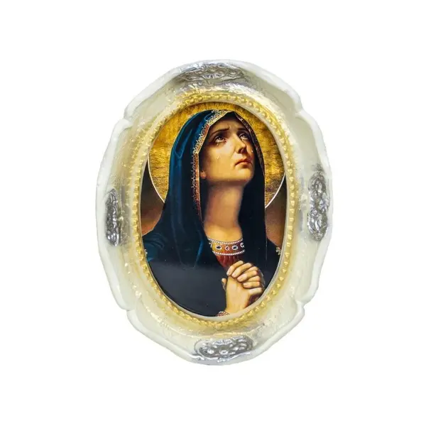 Icoana Maica Domnului, de Perete, Rasina, 35 x 27 cm, Alb