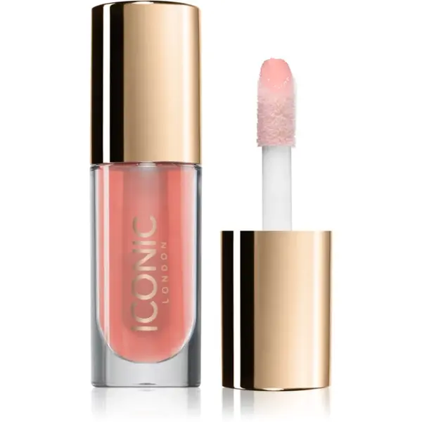 ICONIC London Lustre Lip Oil ulei hidratant de buze culoare She's A Peach 6 ml