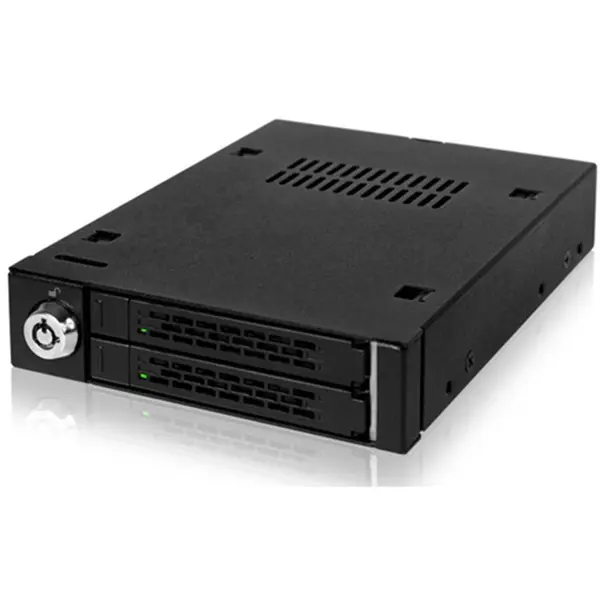 Icy Dock Rack HDD Icy Dock, 2x 2.5 inch SATA/SAS in 3.5 inch bay, Full Metal, Hot-Swap, SATA 6Gbps, SAS 12Gbps