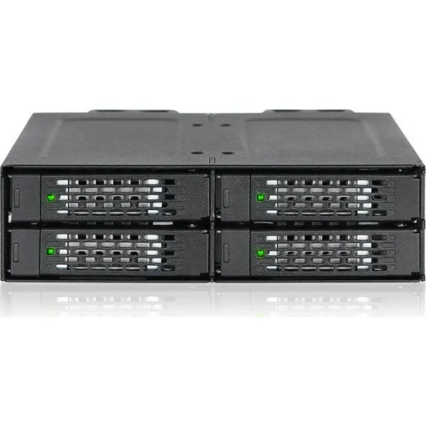 Icy Dock Rack mobil Icy Dock MB699VP-B, 4x 2.5 inch NVMe U.2/U.3, montare 5.25 inch, PCIe 4.0, Hot-Swap