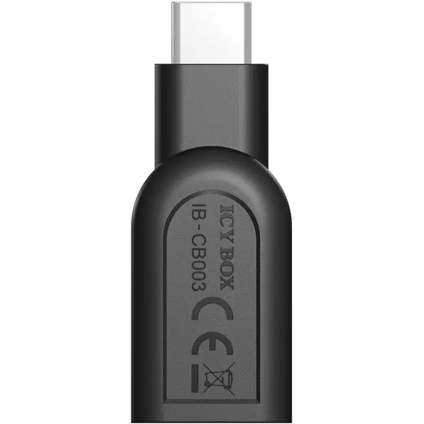 ICYBOX Adaptor alimentare si date Icy Box, pt smartphone USB 3.2 Type-C Gen 1 (M) la USB 3.2 Type-A Gen 1 (F), plastic, negru