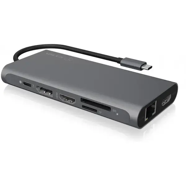 ICYBOX Docking station Raidsonic, IcyBox, IB-DK4050-CPD, USB Type-C, Argintiu
