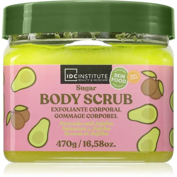 IDC Institute Avocado and Jojoba Oil exfoliant pentru corp 470 ml