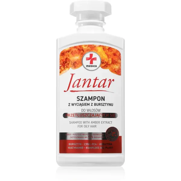 Ideepharm Jantar Medica șampon pentru păr gras 330 ml
