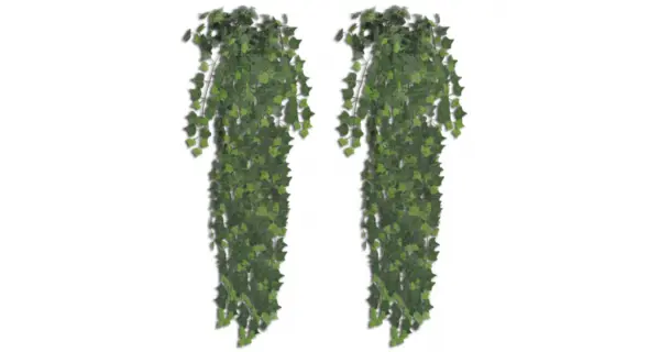Iedera verde artificiala, 2 tufe, 90 cm