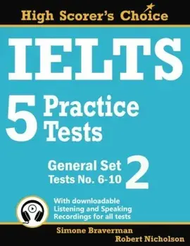 Ielts 5 Practice Tests, General Set 2: Tests No. 6-10, Paperback/Simone Braverman