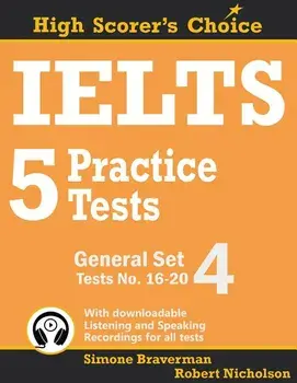 IELTS 5 Practice Tests, General Set 4: Tests No. 16-20, Paperback/Simone Braverman
