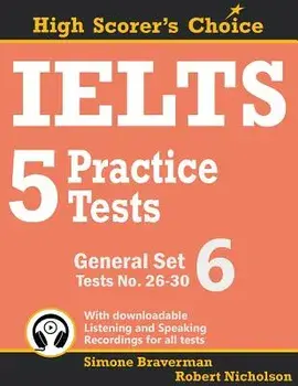 IELTS 5 Practice Tests, General Set 6: Tests No. 26-30, Paperback/Simone Braverman