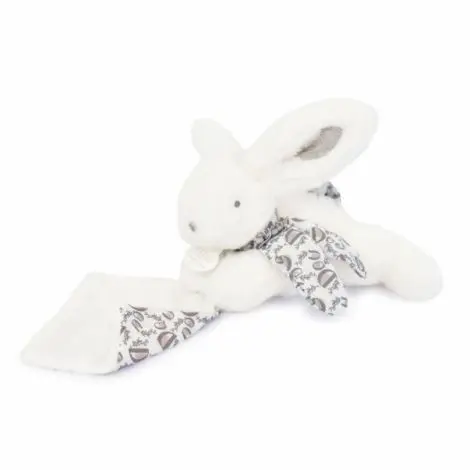 Iepuras Doudou - jucarie de plus cu paturica, 16 cm