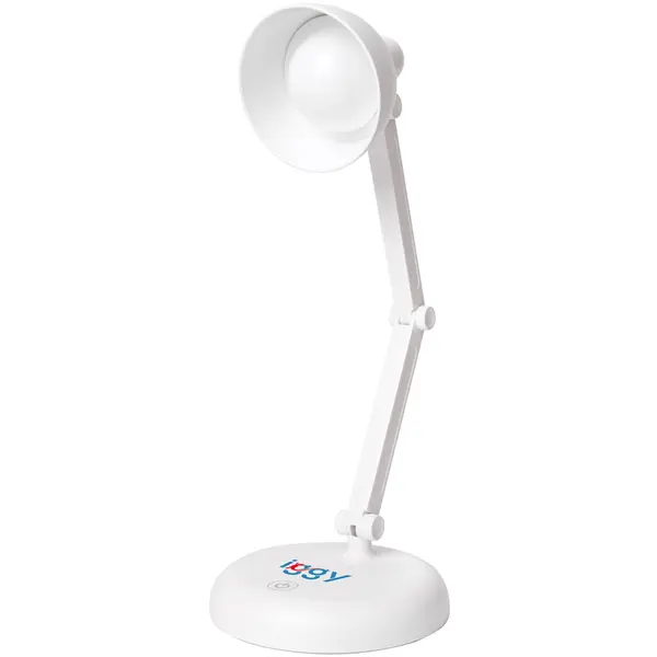 Iggy Lampa de birou led Iggy IGDL-LED-LAMP, 100 lumen, 3 trepte intensitate luminoasa, buton tactil on/off, alimentare 3 x AA sau cablu USB inclus, Alb