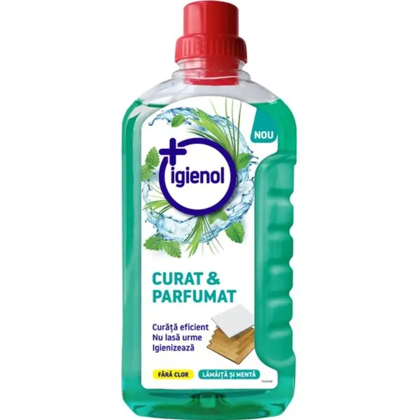 Igienol Detergent pardoseli, 1 L, Curat Parfumat Lamaita si Menta