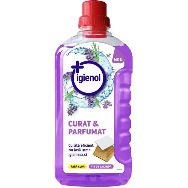 Igienol Detergent pardoseli, 1 L, Curat Parfumat Vis de Lavanda