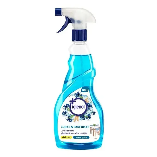 Igienol Solutie curatat multisuprafete, 750 ml, Curat Parfumat, Santal si Iris