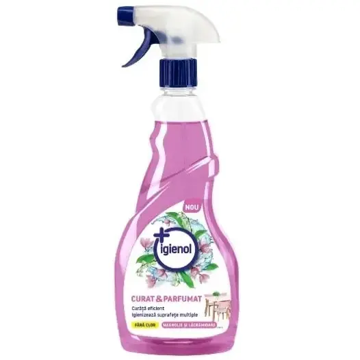 Igienol Solutie curatat multisuprafete, 750 ml, Curat Parfumat, Magnolie si Lacramioare