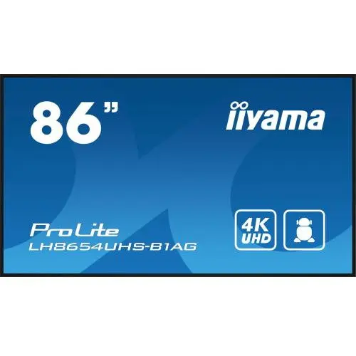IIYAMA Business TV Iiyama Seria ProLite LH8654UHS-B1AG, 86inch, 3840x2160pixeli, Negru