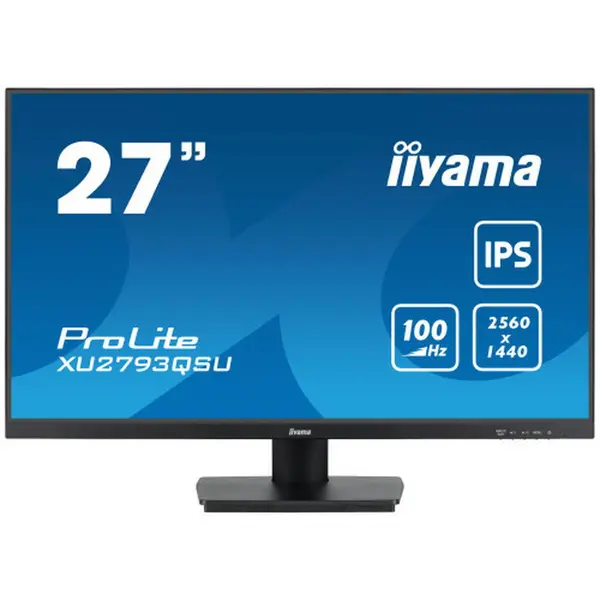 IIYAMA Monitor iiyama ProLite, 27'', QHD 2560x1440, 1ms, 100Hz, DisplayPort, Boxe, Negru