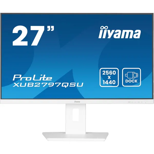 IIYAMA Monitor Iiyama ProLite XUB2797QSU-W2, 27, IPS, QHD, 1ms, 100Hz, Alb