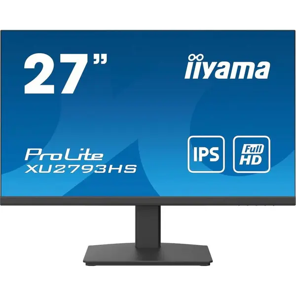 IIYAMA Monitor iiyama XU2793HSU-B4, 1920x1080 Full HD, 27, 16:9, 75 Hz, 4 ms, D-Sub (VGA) x1 DisplayPort x1 HDMI x1, clasa E