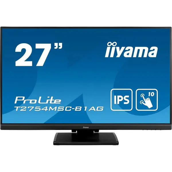 IIYAMA Monitor TOUCH iiyama ProLite T2754MSC-B1AG 27 IPS, FullHD, Antirefleks, VGA, HDMI, Negru