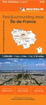 Ile-de-France - Michelin Regional Map 514, Sheet Map/***