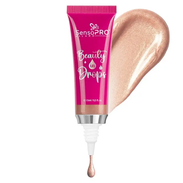 Iluminator lichid Beauty in drops SensoPRO Milano, Champagne