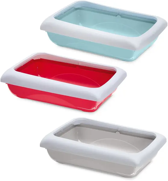 IMAC Litieră pentru pisici DODO, cu margini 45,5x31x12,8cm, diverse culori
