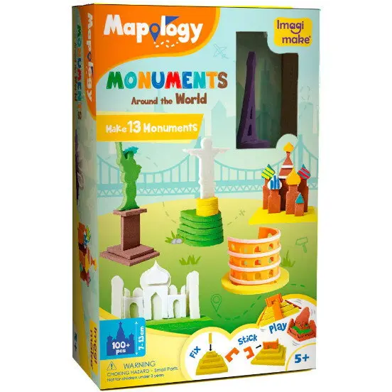 Imagimake Puzzle 3D Monumente, 100 piese