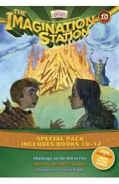 Imagination Station Books 3-Pack: Challenge on the Hill of Fire / Hunt for the Devil's Dragon / Danger on a Silent Night - Marianne Hering