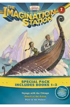 Imagination Station Books 3-Pack: Voyage with the Vikings / Attack at the Arena / Peril in the Palace - Paul Mccusker