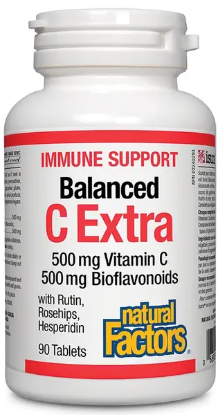 Immune Support Balanced C Extra, 90 tablete, Natural Factors